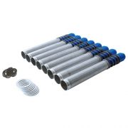 JayCee Leak proof push rod tubes - Silver/Blue