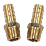 Oil line brass fittings - 3/8" NPT to 1/2" hose 