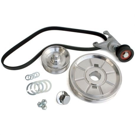 CB Serpentine Belt System with O.E. Style Pulley - Polished