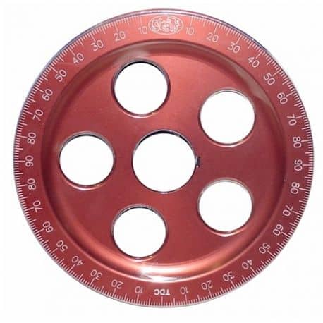 SCAT Anodised Crank Pulley - Red - 7"