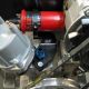 CB Performance Fuel Pump Block Off with Coil Mount - Red Billet