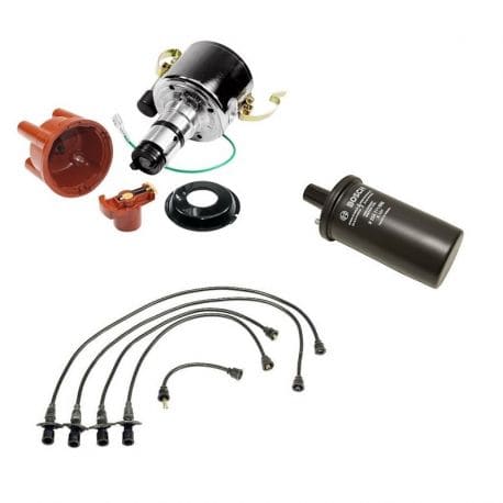 Mechanical Distributor (009) Kit - Cap, Rotor, Points, Condensor, Leads ...