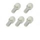 Lug Bolts Chrome - 12mm x 1.5mm Ball Seat (Set of 5)